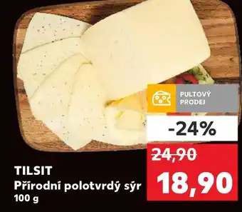 Kaufland TILSIT Přírodní polotvrdý sýr nabídka