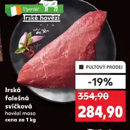 Kaufland Irská falešná svíčková nabídka