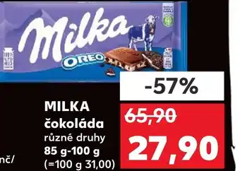 Kaufland MILKA čokoláda nabídka