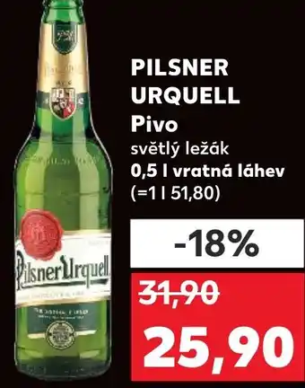 Kaufland PILSNER URQUELL Pivo nabídka