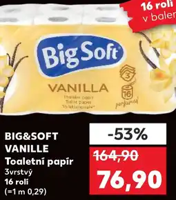 Kaufland BIG&SOFT VANILLE Toaletní papír nabídka