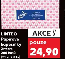 Kaufland LINTEO Papírové kapesníky nabídka