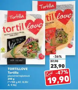 Kaufland TORTILLOVE Tortilla nabídka