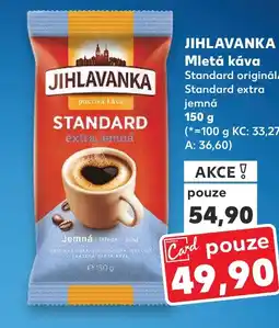 Kaufland JIHLAVANKA Mletá káva nabídka