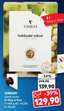 Kaufland VINIUM nabídka