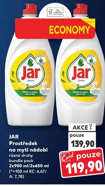 Kaufland JAR Prostředek na mytí nádobí nabídka