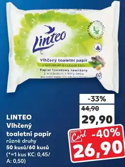 Kaufland LINTEO Vlhčený toaletni papír nabídka