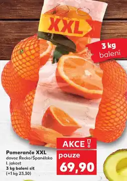 Kaufland Pomeranče XXL nabídka