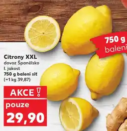 Kaufland Citrony XXL dovoz Španělsko nabídka