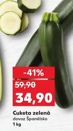 Kaufland Cuketa zelená nabídka