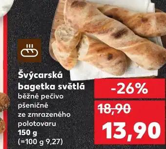 Kaufland Švýcarská bagetka světlá nabídka