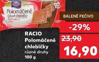 Kaufland RACIO Polomáčené chlebíčky nabídka