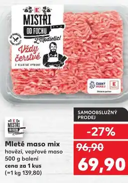 Kaufland Mleté maso mix nabídka