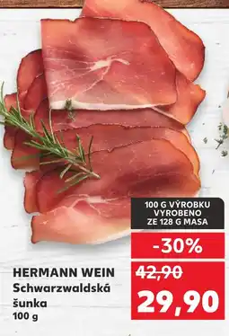 Kaufland HERMANN WEIN Schwarzwaldská šunka nabídka