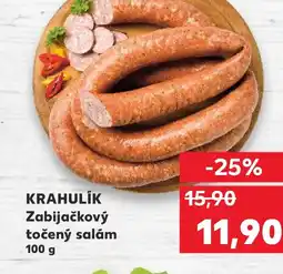 Kaufland KRAHULÍK Zabijačkový točený salám nabídka