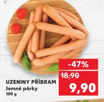 Kaufland UZENINY PŘÍBRAM Jemné párky nabídka