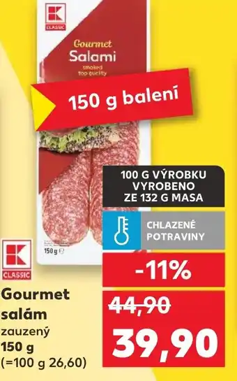 Kaufland Gourmet salám nabídka