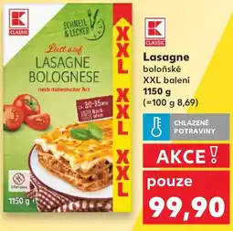 Kaufland Lasagne boloňské XXL balení nabídka