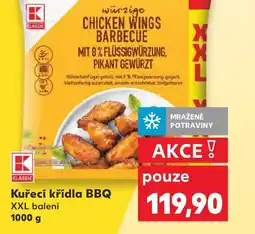 Kaufland Kuřecí křídla BBQ XXL balení nabídka