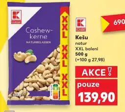 Kaufland Kešu natur nabídka