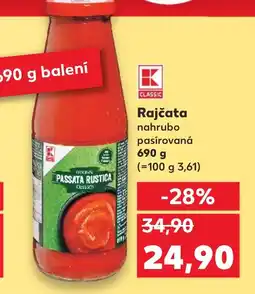 Kaufland Rajčata nahrubo pasírovaná nabídka