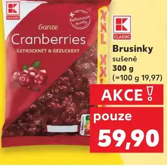 Kaufland Brusinky sušené nabídka