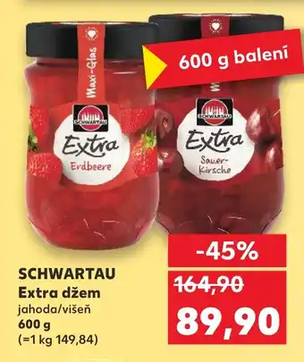 Kaufland SCHWARTAU Extra džem nabídka