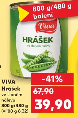 Kaufland VIVA Hrášek ve slaném nálevu nabídka