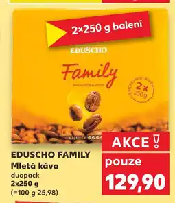 Kaufland EDUSCHO FAMILY Mletá káva nabídka