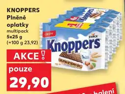 Kaufland KNOPPERS Plněné oplatky nabídka