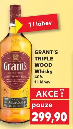 Kaufland GRANT'S TRIPLE WOOD Whisky 40% nabídka