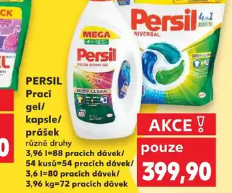 Kaufland PERSIL Prací gel/ kapsle/ prášek nabídka