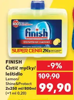 Kaufland FINISH Čistič myčky/ leštidlo nabídka