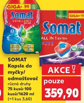 Kaufland SOMAT Kapsle do myčky/ odmašťovač nabídka