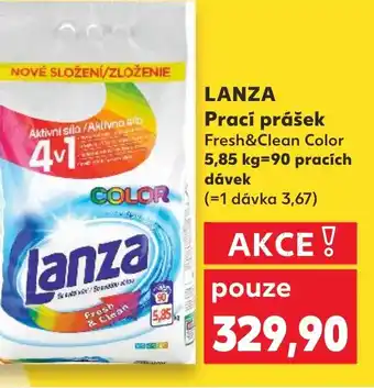 Kaufland LANZA Prací prášek nabídka