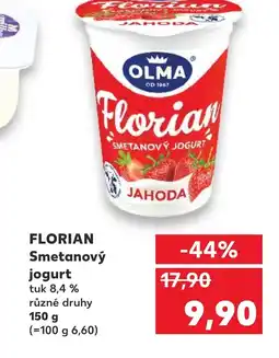 Kaufland FLORIAN Smetanový jogurt nabídka