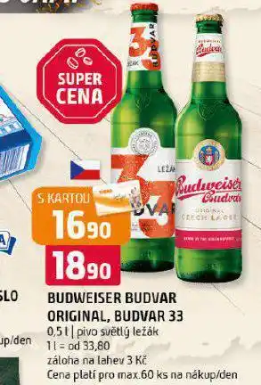 Terno Pivo budweiser budvar nabídka