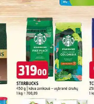 Terno Káva starbucks nabídka