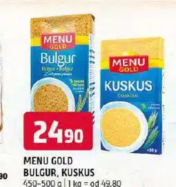 Terno Menu gold kuskus nabídka