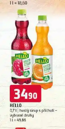 Terno Hello hustý sirup nabídka