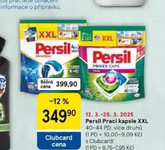 Tesco Persil prací kapsle xxl nabídka