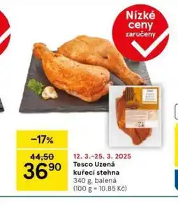 Tesco Uzená kuřecí stehna nabídka