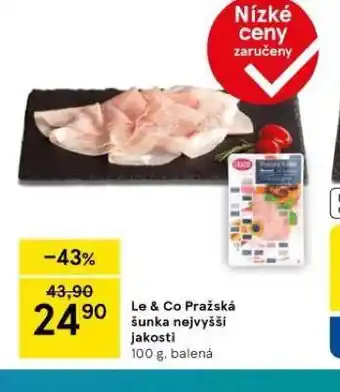 Tesco Le & co pražská šunka nabídka