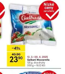 Tesco Mozzarella nabídka