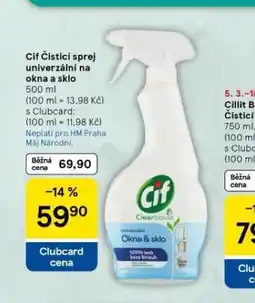 Tesco Cif čistící sprej nabídka