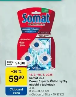 Tesco Somat duo power expersts čistič myčky nabídka