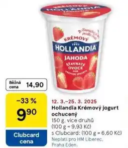 Tesco Hollandia krémový jogurt ochucený nabídka