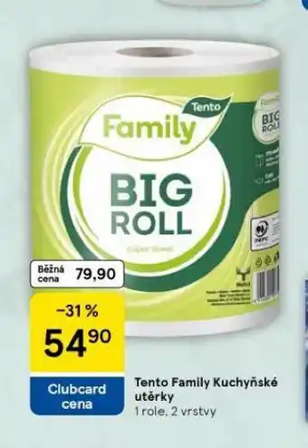 Tesco Tento family kuchyňské utěrky nabídka