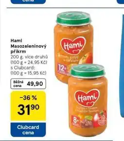 Tesco Hami masozeleninový příkrm nabídka