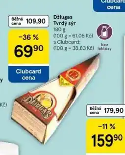 Tesco Džiugas tvrdý sýr nabídka